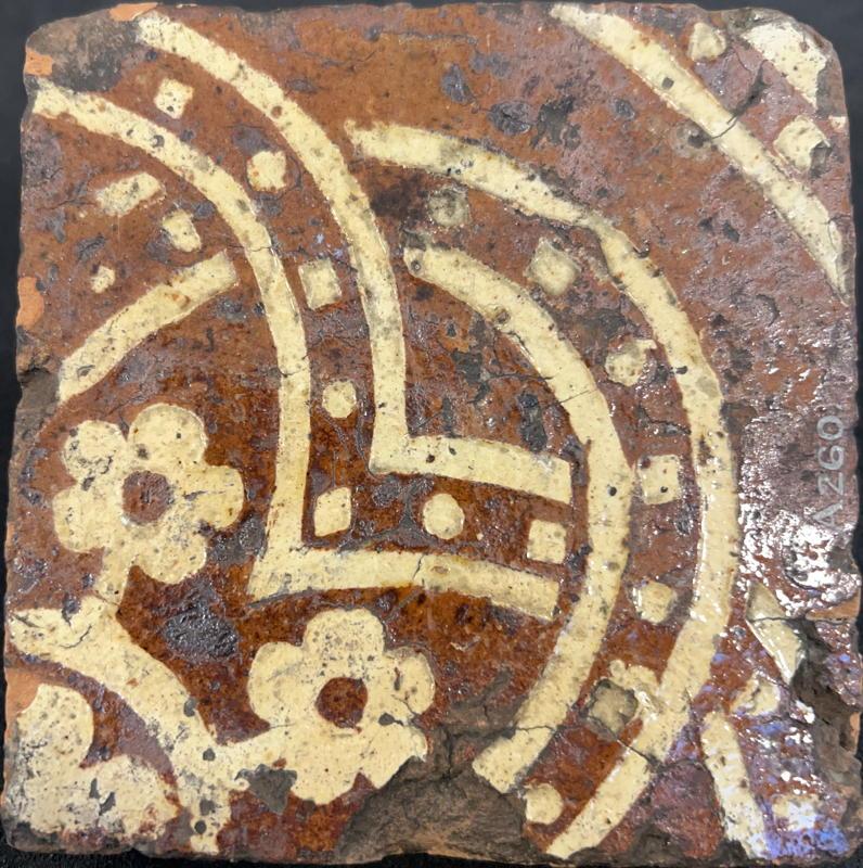 Flower planet tile from the British Museum - found in Lewes