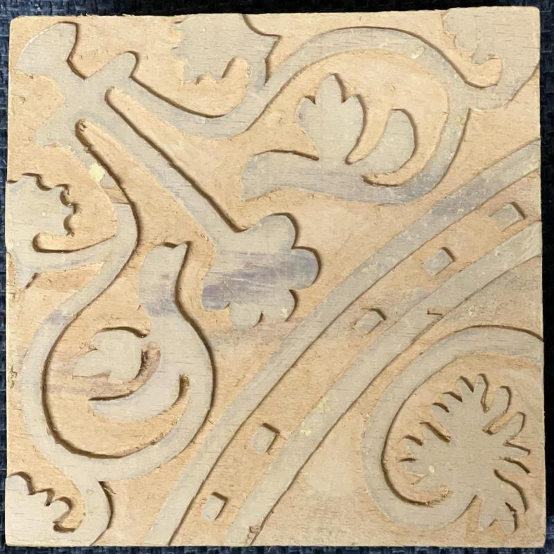 Wood block for flower planet IV tile