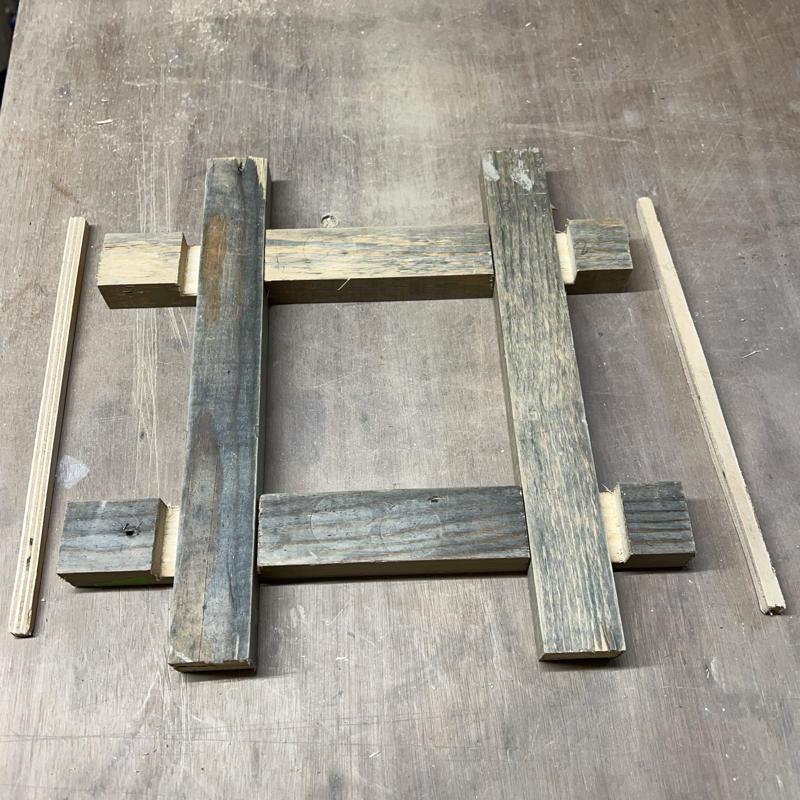 lap joint mould with cut away joints